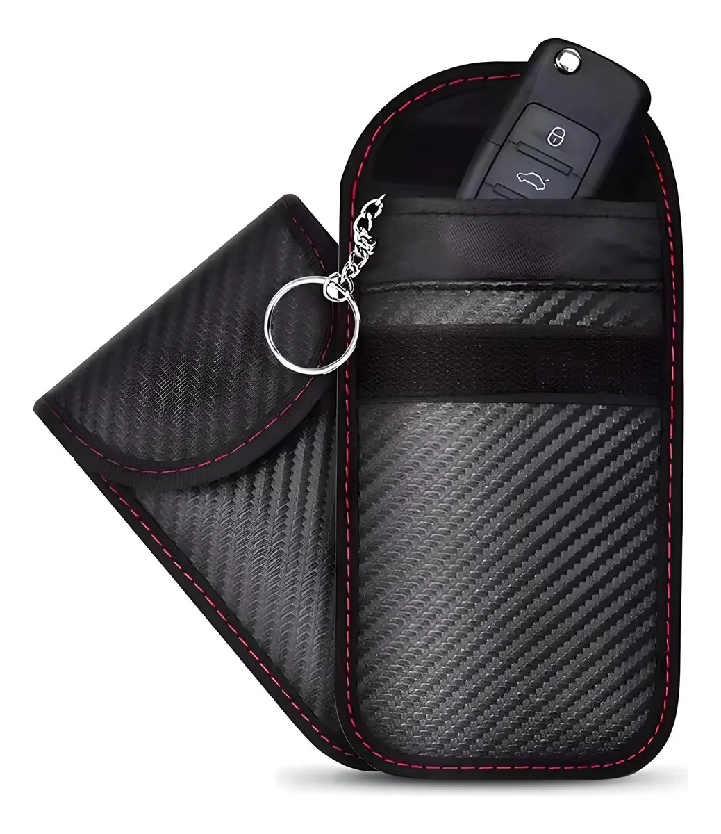 Cartera Antirrobo Rfid Seguridad Tarjetero Negro Rayas