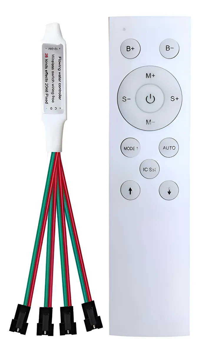 Controlador Blanco 4 Canal Led Secuencial Agua Corriendo