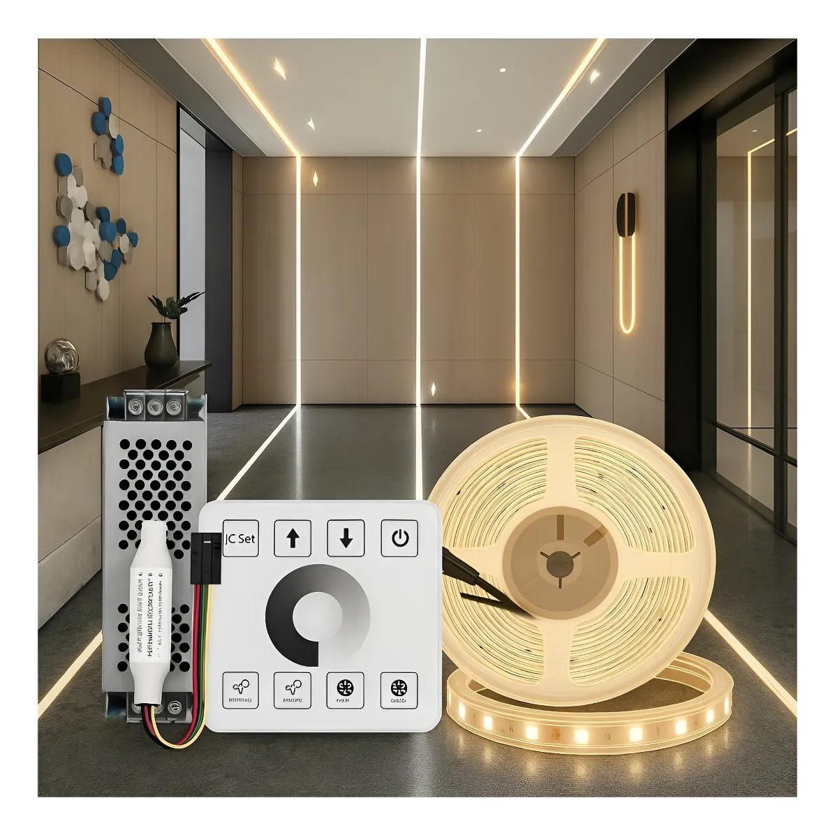 Kit 10m Tira Led Secuencial Agua Corriendo Blanco Natural 10m Blanco Natural