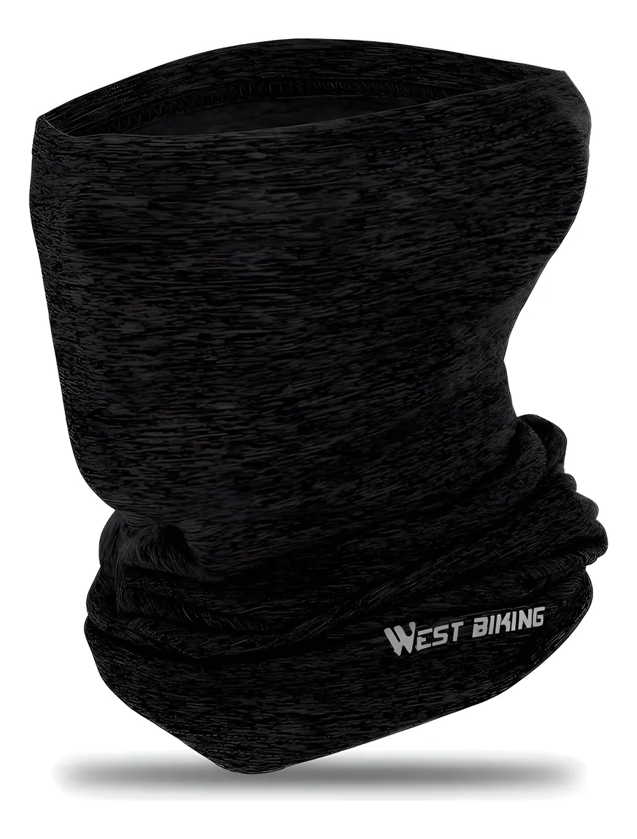 Mascara Bandana Balanclava Entrenamiento Ciclismo Moto Negro Liso Uni-talla