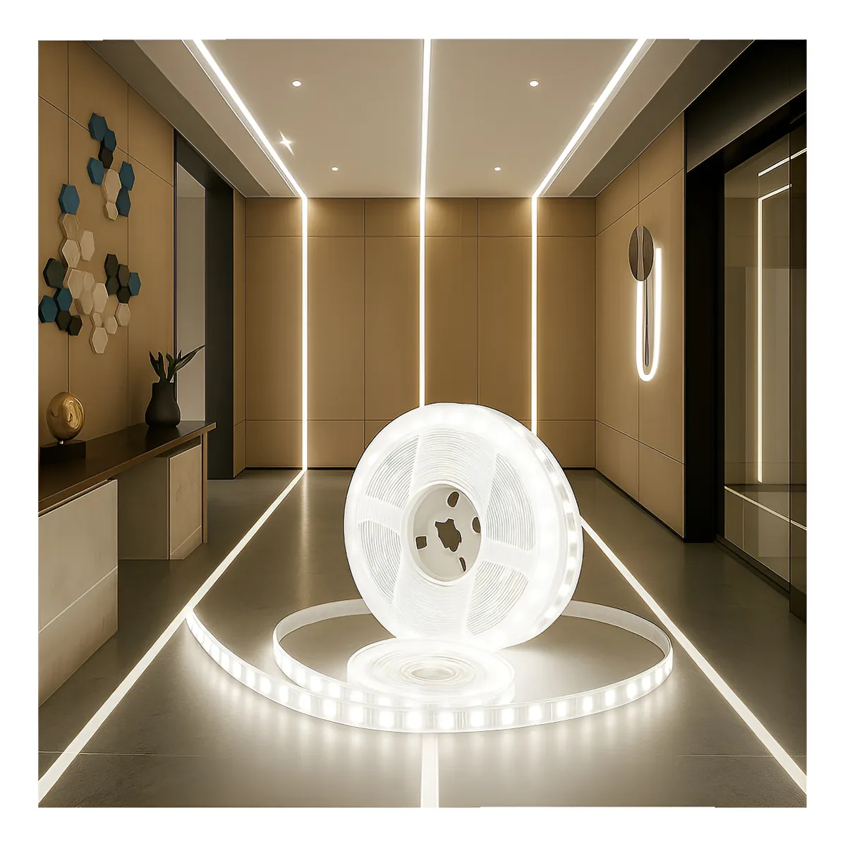 Rollo 10m Tira Led Secuencial Efecto Agua Corriendo 24v NW