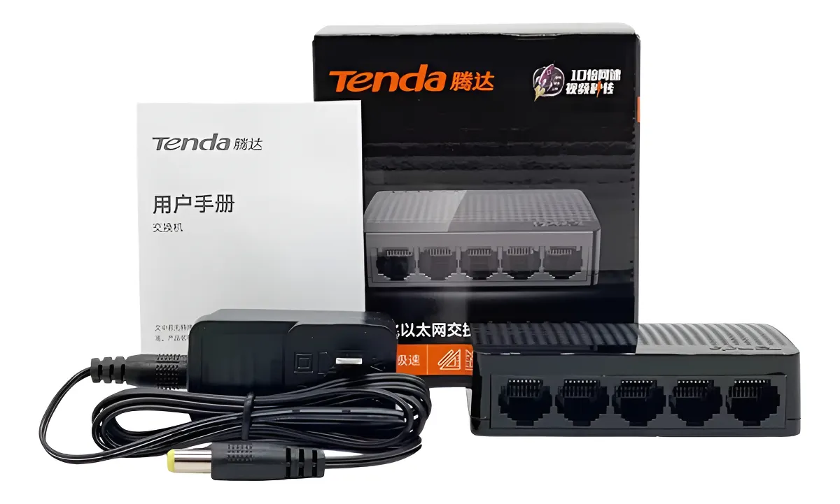 Switch Gigabit Tenda Sg105m 5 Puertos 10/100/1000 Gbps F